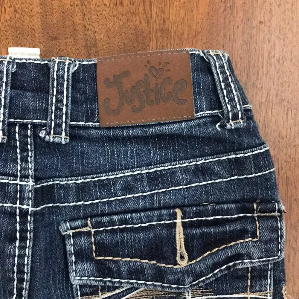 Justice Jeans Skirt with Shirt Liner